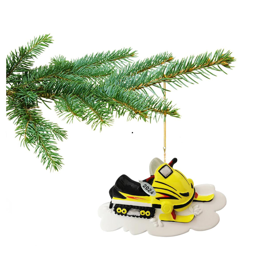 Snowmobile Ornament 2025, Snowmobile Gifts, Snowmobiling Christmas Ornament - Easy to Personalize at Home, Comes in A Gift Box So It's Ready for Giving