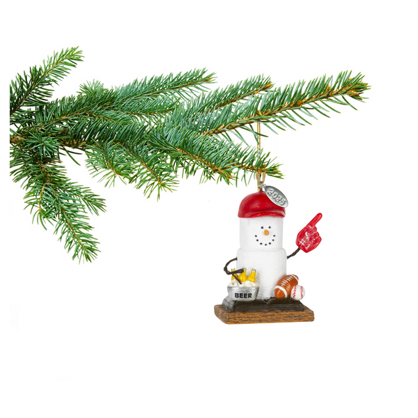Smores Sports Fan Ornament 2025 - #1 Fan Sports Fan Gift, Comes in Gift Box