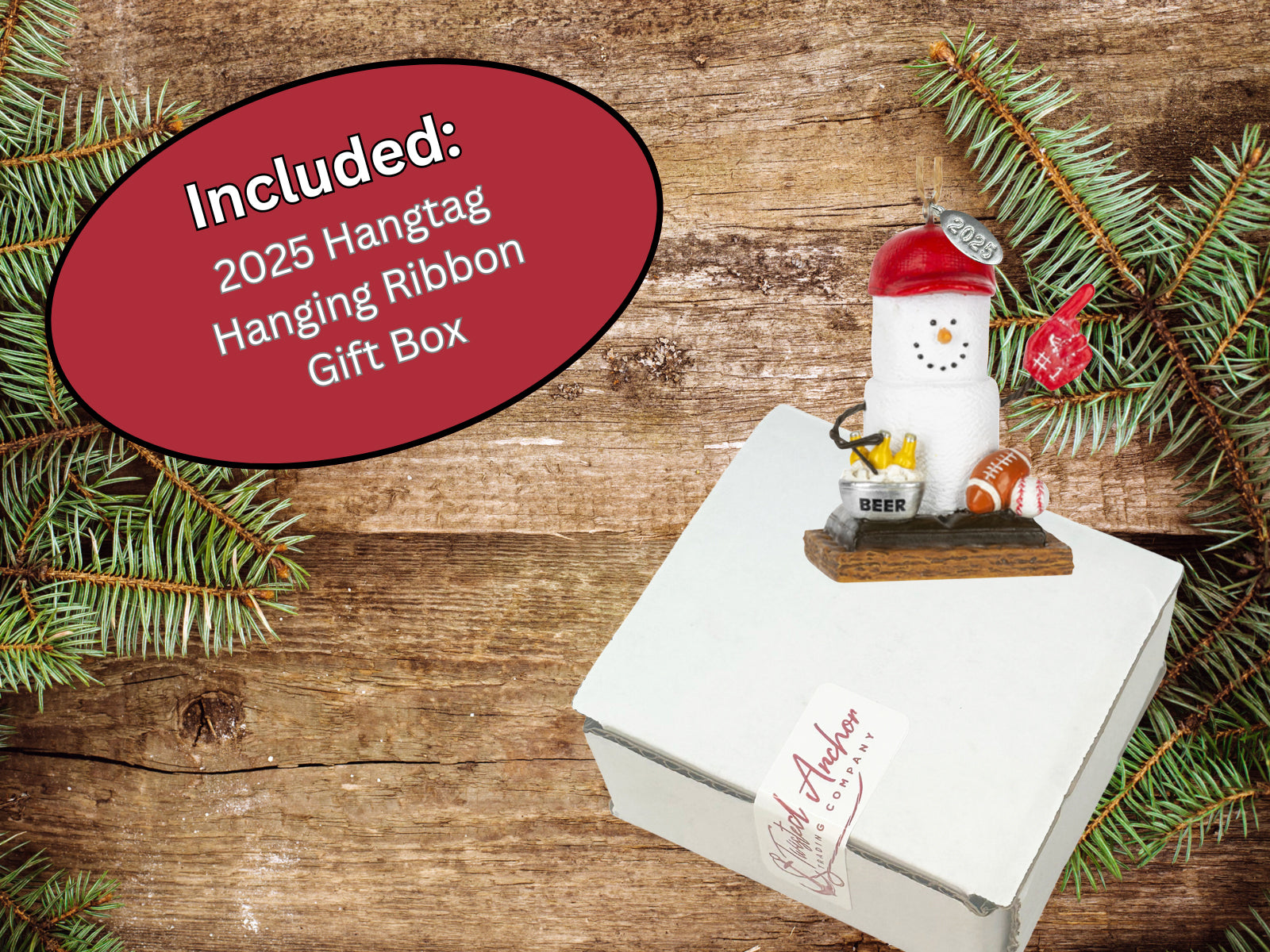 Smores Sports Fan Ornament 2025 - #1 Fan Sports Fan Gift, Comes in Gift Box