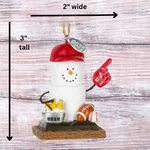 Smores Sports Fan Ornament 2025 - #1 Fan Sports Fan Gift, Comes in Gift Box