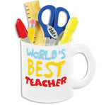 Teacher Ornament Teacher Christmas Ornament - 2024, World's Best Teacher - Can Be Personalized at Home, Comes in a Gift Box
