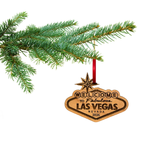 Las Vegas Christmas Ornament 2026 in Laser Cut Wood - Las Vegas Souvenirs and Gifts, Vegas Ornament - Comes in a Gift Box