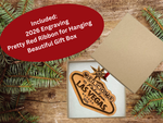 Las Vegas Christmas Ornament 2026 in Laser Cut Wood - Las Vegas Souvenirs and Gifts, Vegas Ornament - Comes in a Gift Box