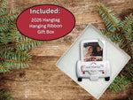 Our First Christmas Ornament 2025 Wedding Car Picture Frame Ornament with Bride and Groom - Easy to Personalize - Comes in an Organza Gift Bag