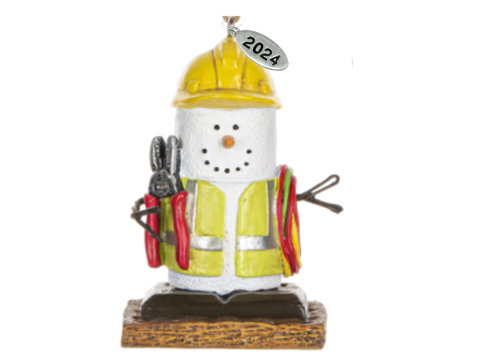 Smores Ornament - Great Handyman Gifts, Carpenter Ornament, Handyman Ornament, Dad Ornament w/Tool - Comes in a Gift Box so It's Ready for Giving