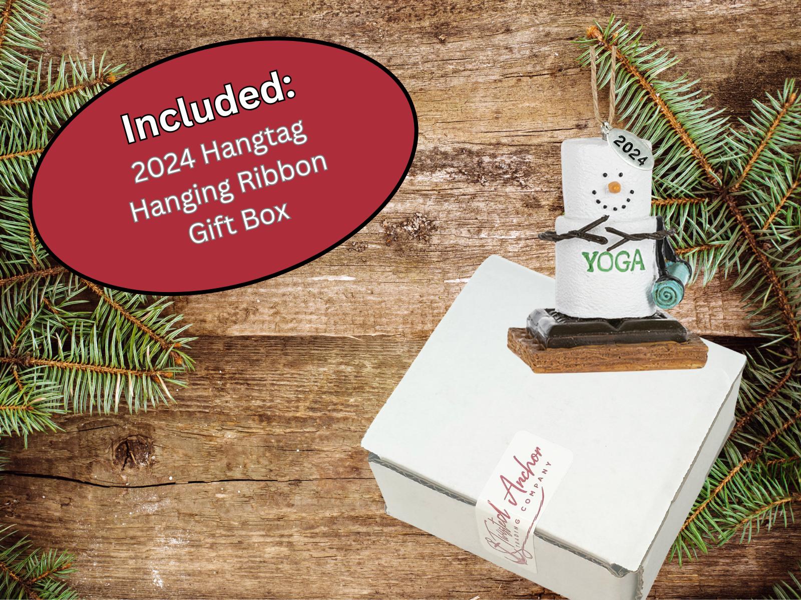 Smores Ornaments - Yoga Gifts for Women - Yoga Gifts - Yoga Ornaments - Comes in a Gift Box so It's Ready for Giving