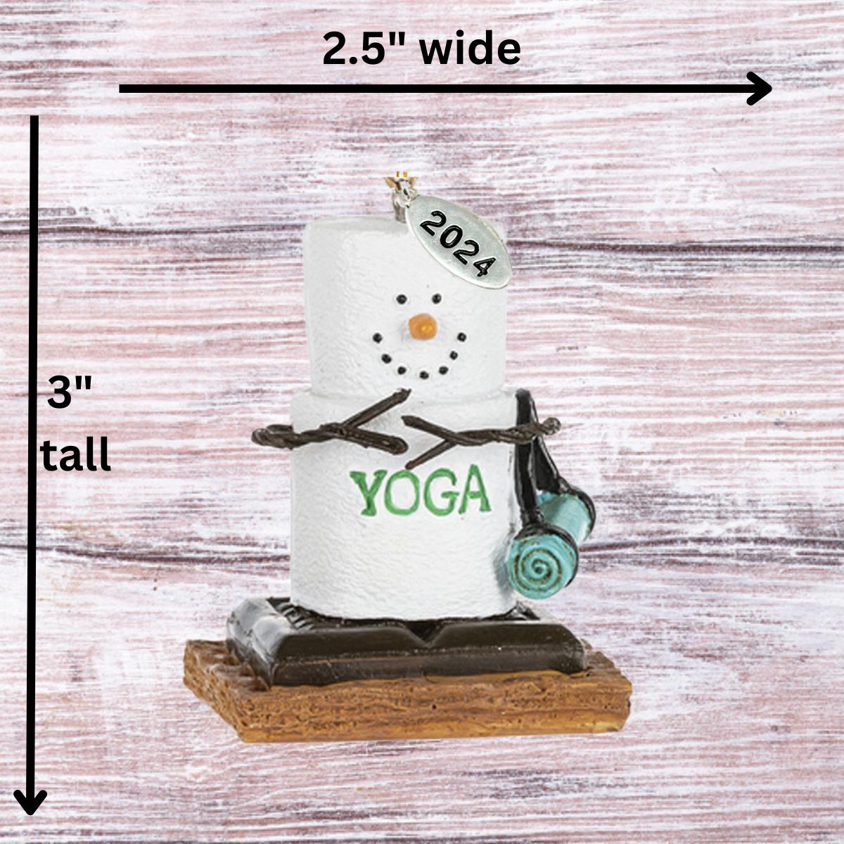 Smores Ornaments - Yoga Gifts for Women - Yoga Gifts - Yoga Ornaments - Comes in a Gift Box so It's Ready for Giving
